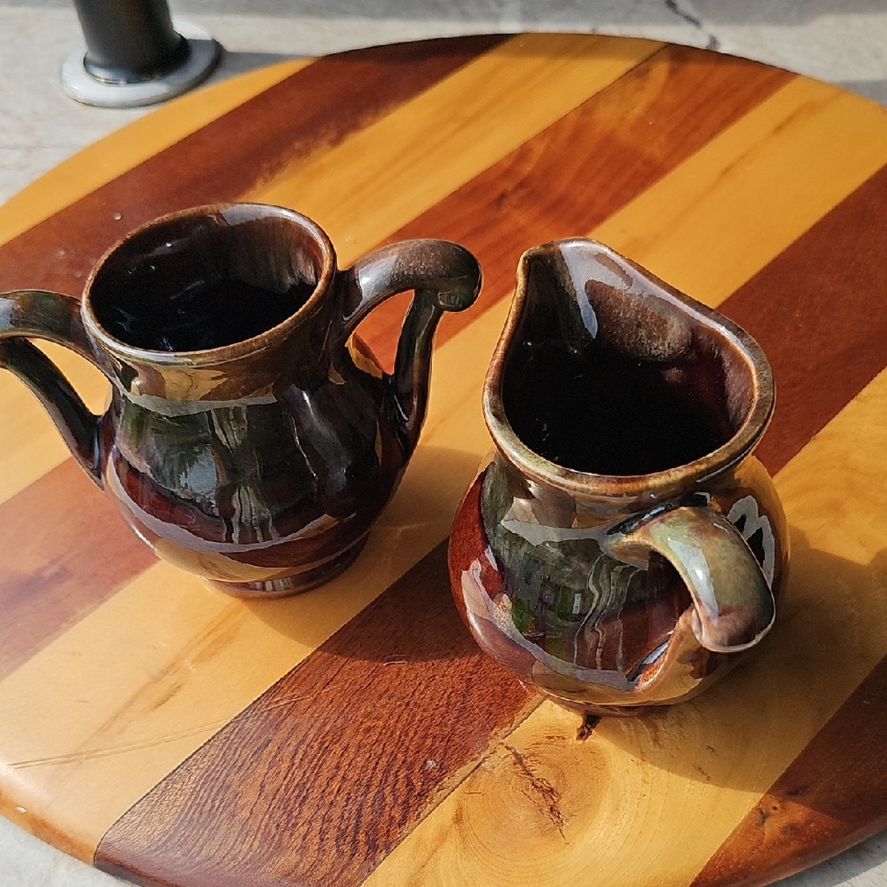 Ceramique De Beauce Beauceware Antique MCM Sugar And Creamer Set